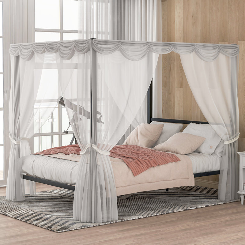 Latitude Run® Emanda Queen Canopy Bed Wayfair